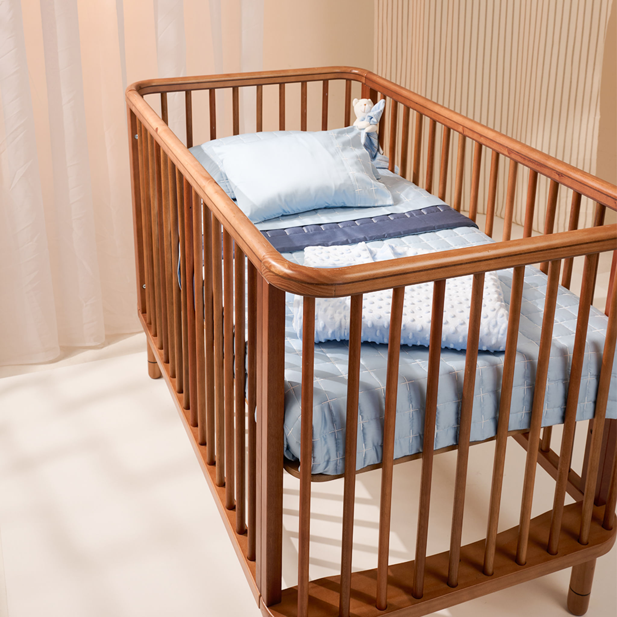 07 03 0342 Colcha Quadrilage Azul Claro Azul Escuro 001